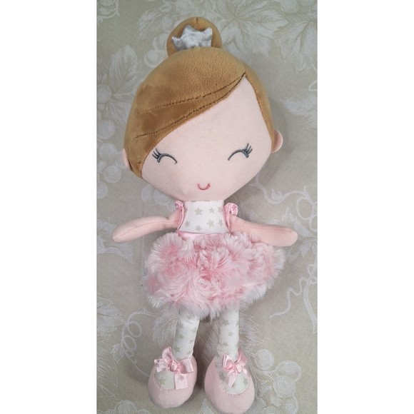 Baby Starters Ballerina Infant Baby Doll 12" Plush Soft Pink Cotton Candy Skirt - Picture 1 of 6